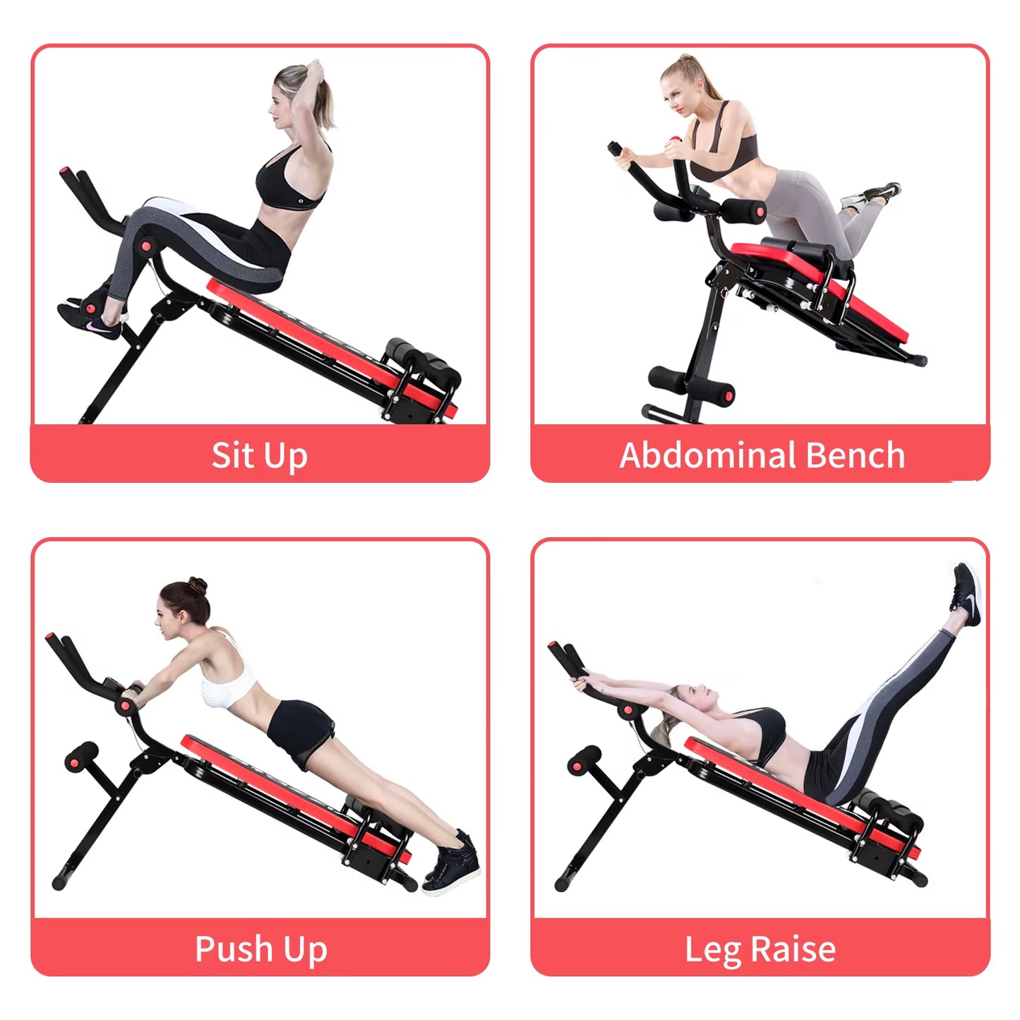 Ab Workout Equipment Machine for Stomach Workout Foldable Abdominal Trainer Home Gym Adjustable Ab Exercise