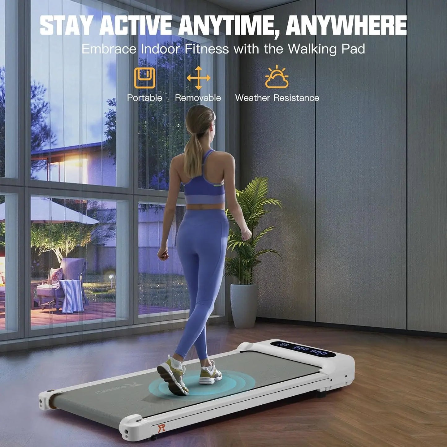 Walking Pad under Desk Treadmill, Remote Control Walking Desk Walking Pad for Home and Office.