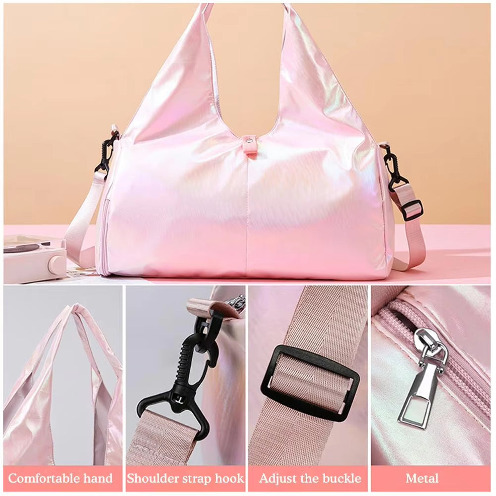 Gym Fitness Handbags for Women Men Dry Wet Separation High Capacity Yoga Mat Bag Portable Waterproof Outdoor Sport Travel Bag