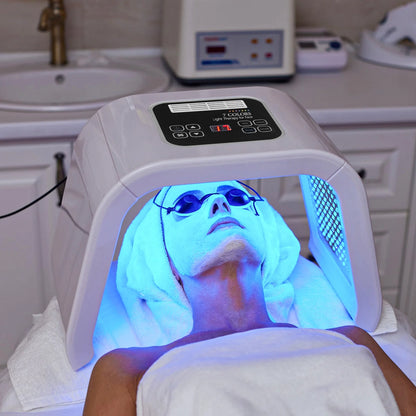7-In-1 LED Photon Therapy Facial Mask - Red Light Therapy for Face, Neck, and Bodycare at Home
