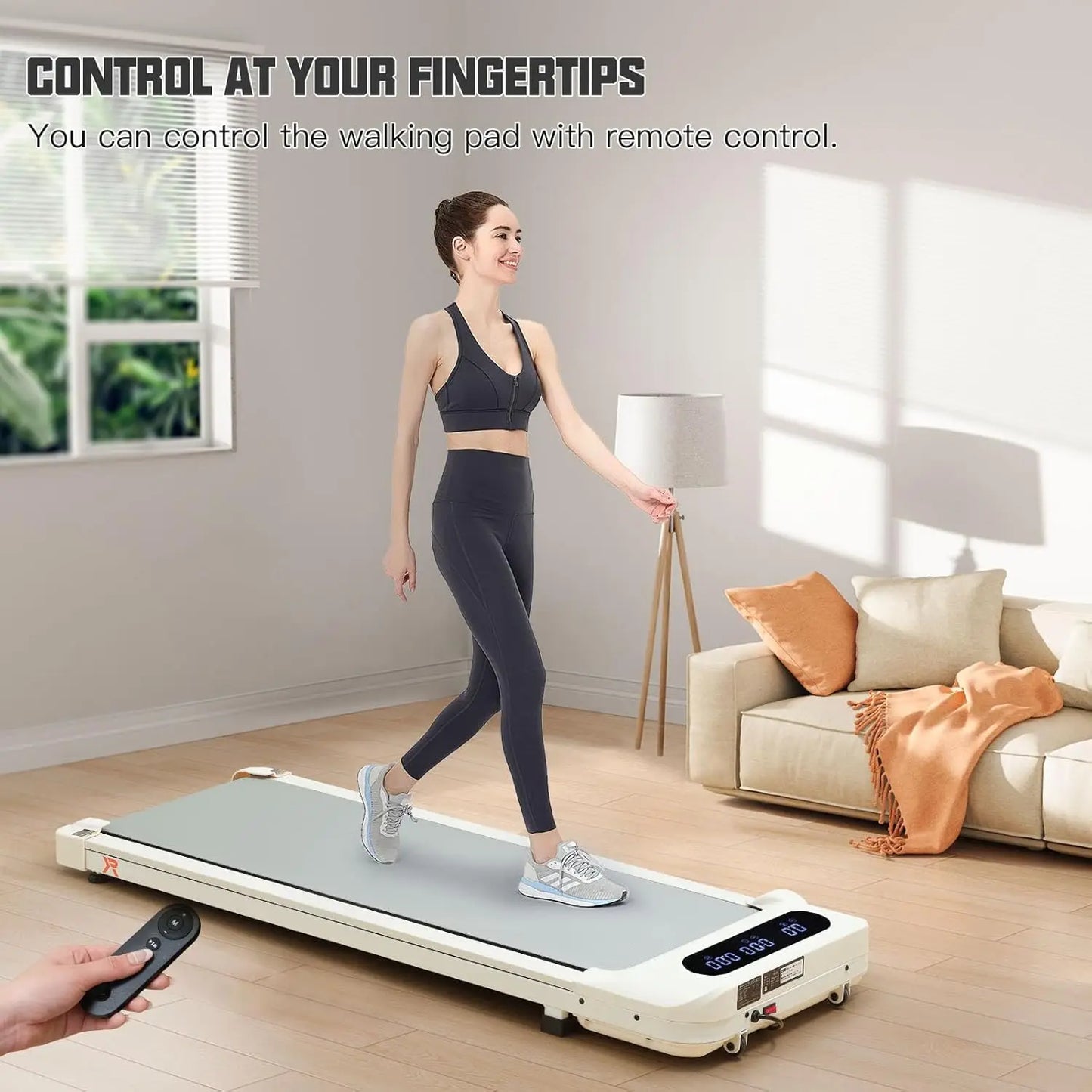 Walking Pad under Desk Treadmill, Remote Control Walking Desk Walking Pad for Home and Office.