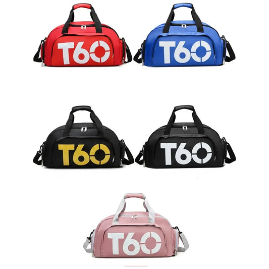 Waterproof Fitness Bag Sport with separate shoe compartment and variety of color choice.